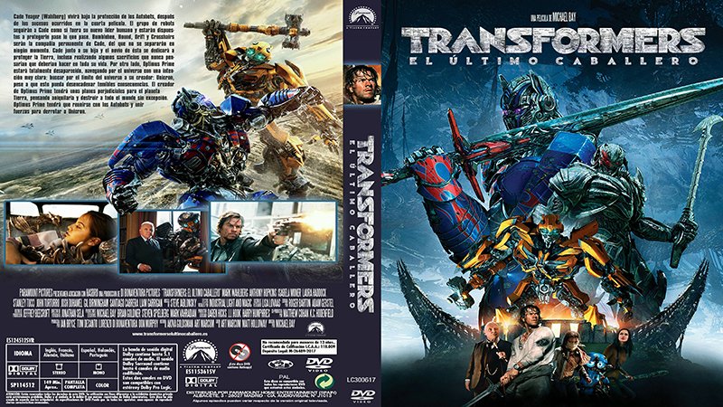 Transformers 5 El Ultimo Caballero 2017